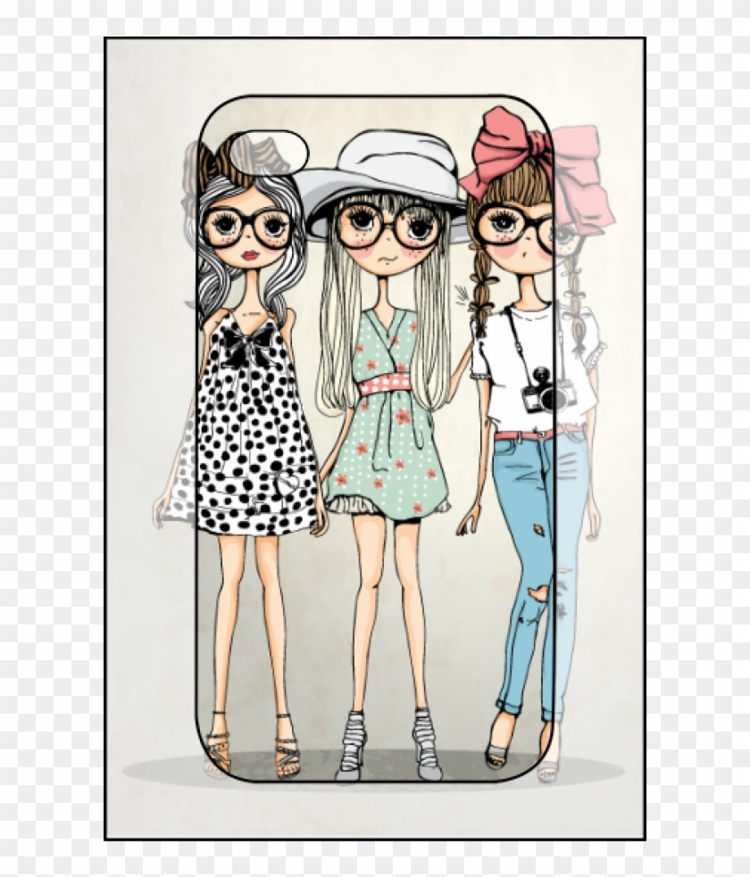 Three Sisters Cute Cartoon Clipart #5286813