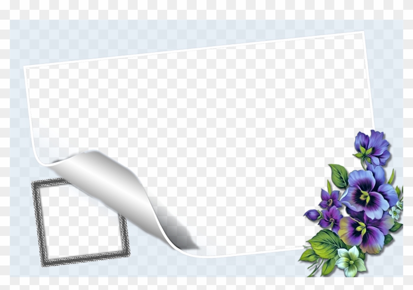 Bonito Marco Con Flores Azules Para Una Fotografia - University Of Kufa Clipart