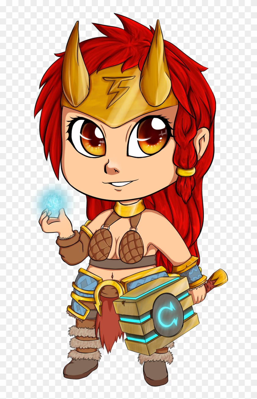 Zul's Artblog Freya From Battlerite - Cartoon Clipart #5286985