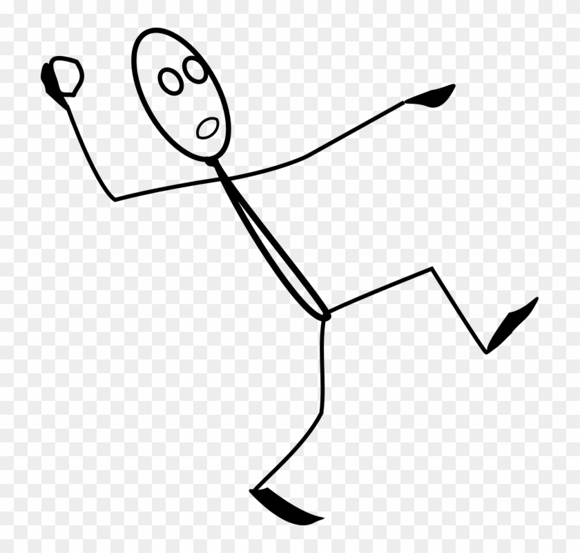 Stick Figure Throwing Ball Clipart
