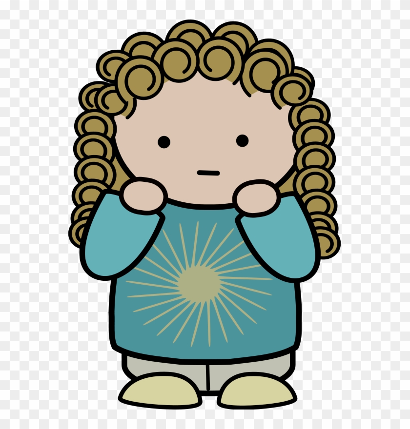 Gambar Kartun Rambut Keriting Clipart