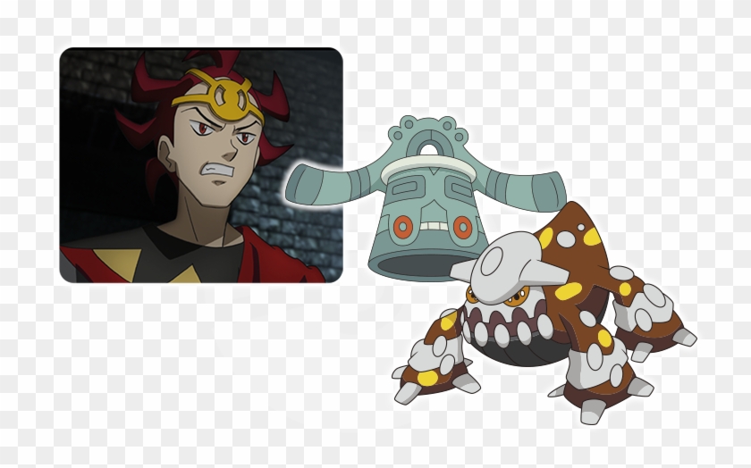 Bronzong - Heatran - Cartoon Clipart