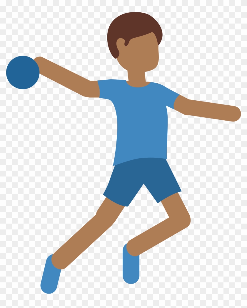 Ball Throwing - Handball Cartoon Clipart