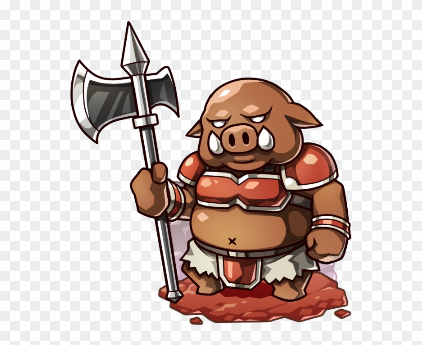 Halberd Clipart Demon - Orc - Png Download