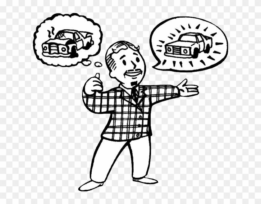 Salesman/fallout Tactics - Vault Boy Perks Fallout 2 Clipart