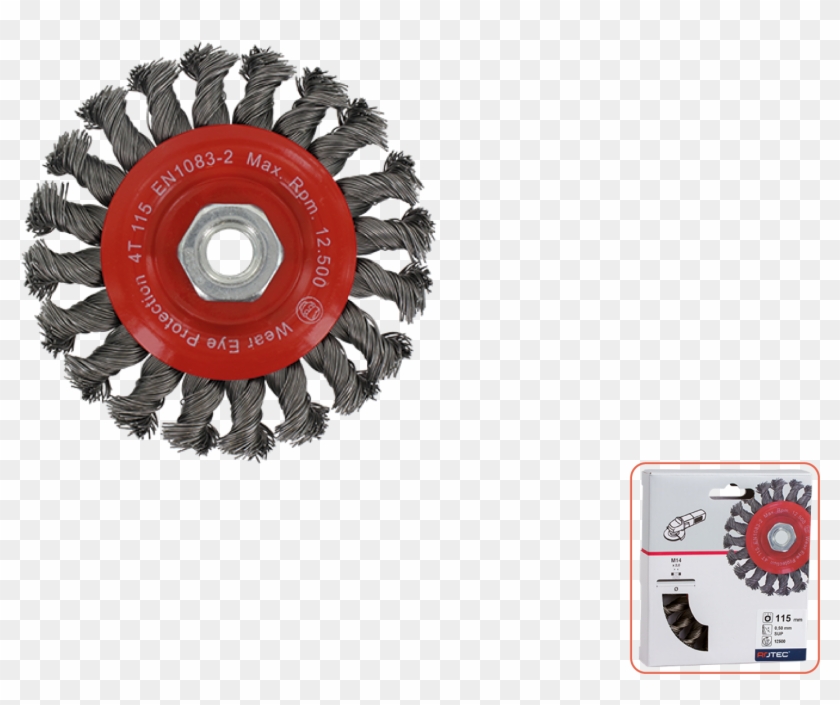Wheel Brush M14 - Burgulu Daire Tel Fırça Clipart