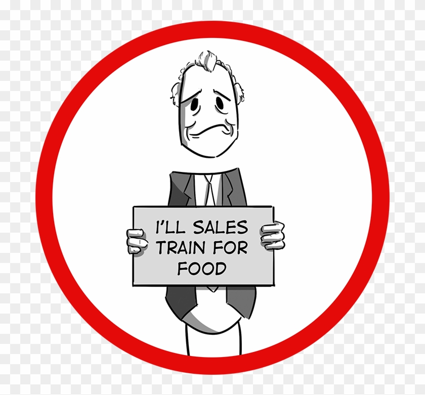 Sales People Who Improve Themselves, Earn More Money - Cartoon Clipart