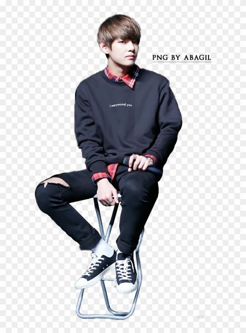 Bts V Png - Bts V Brown Hair Selca Clipart