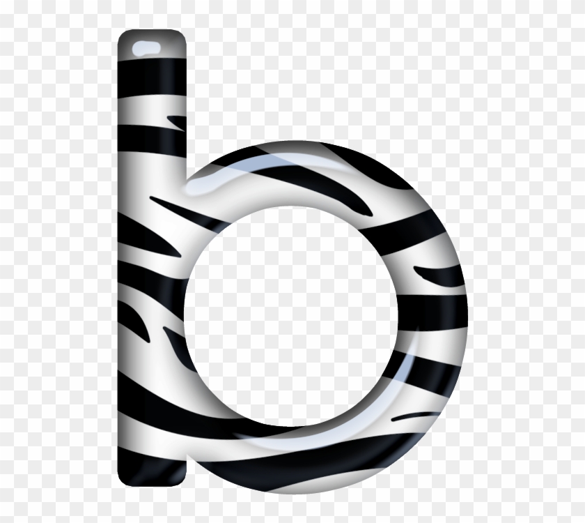 Animal Print ♥ Printable Alphabet Letters, Letter B, - Circle Clipart