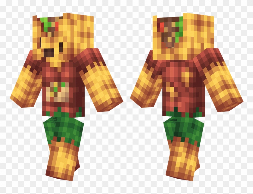 Zombie Taco - Minecraft Evil Pumpkin Skin Clipart #5291679