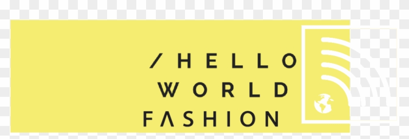 Hello World Fashion Logo - Printing Clipart