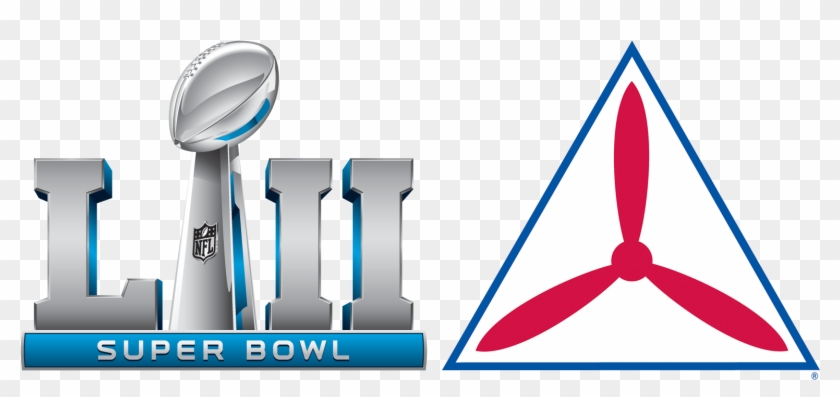 Wing Flying In Super Bowl Intercept Exercise - Super Bowl 52 Logo Png Clipart #5292475