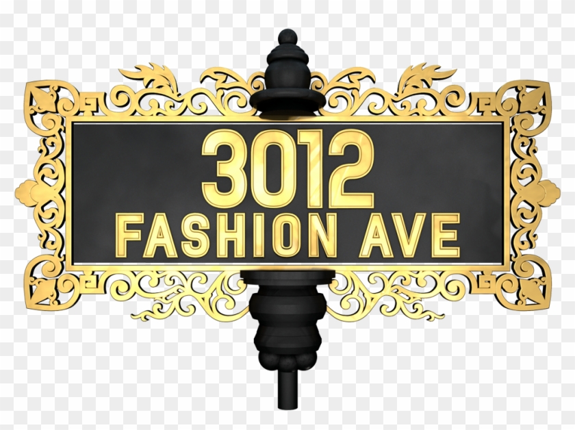 3012 Fashion Ave - Sign Clipart #5292590