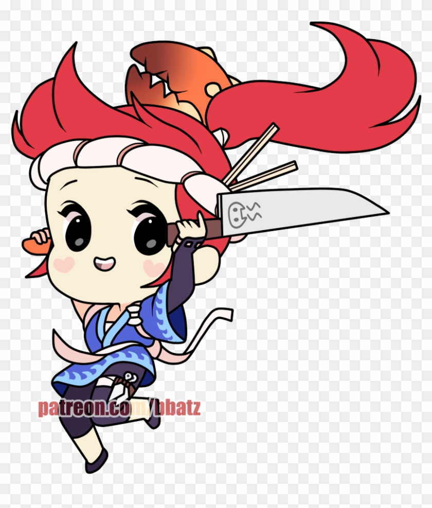 Sashimi Akali - Akali Sashimi Png Clipart #5292673