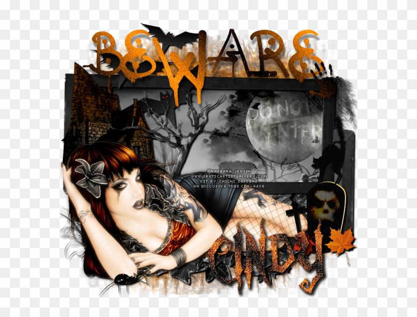 Tag Using Chichi Designz Halloween Collab Kit - Creative Arts Clipart