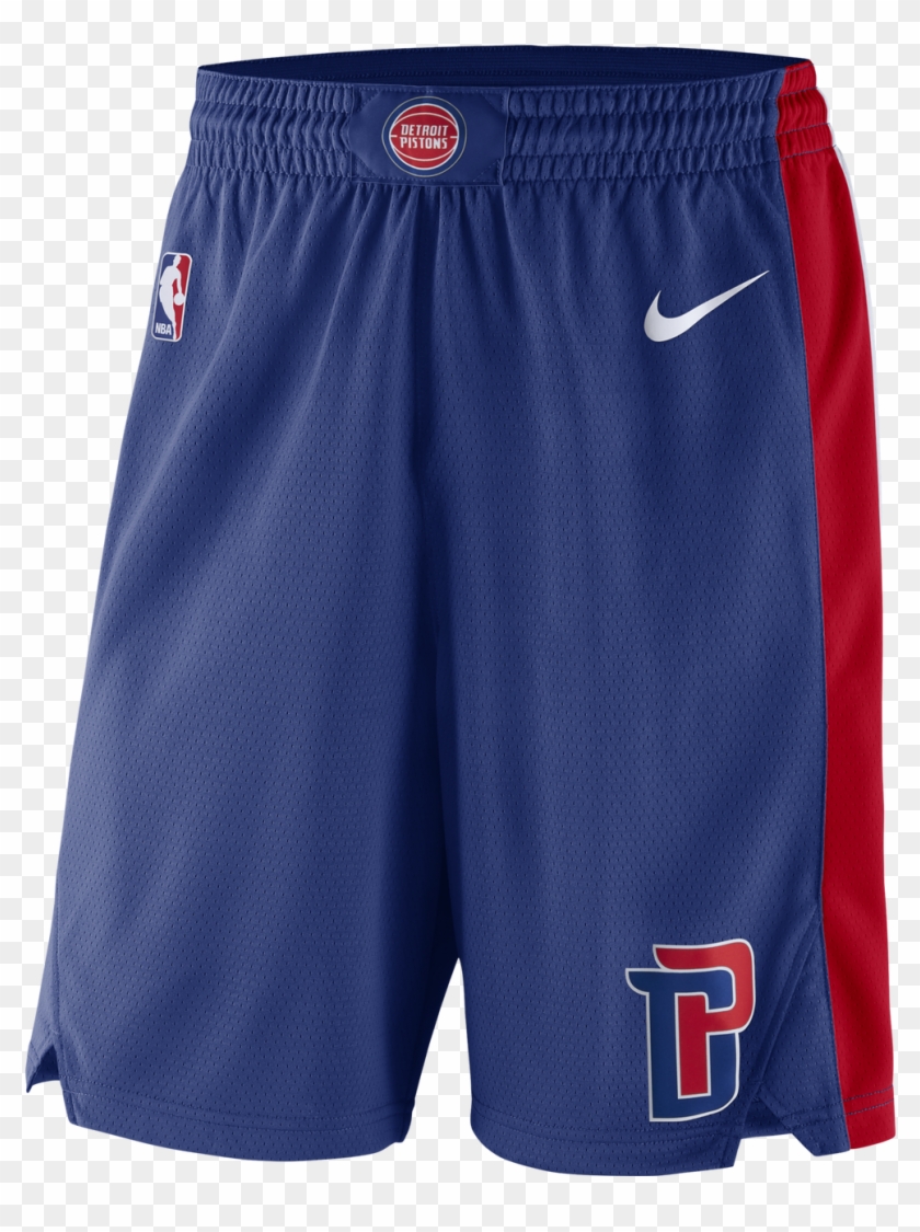 Detroit Pistons Nike Swingman Short - Detroit Pistons Nike Shorts Clipart #5293464