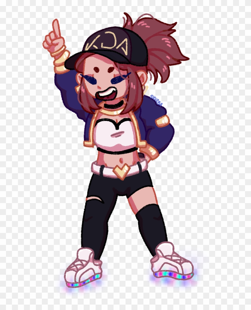 Akali Unironically Wears Light-up Sketchers During - Cartoon Clipart #5293488