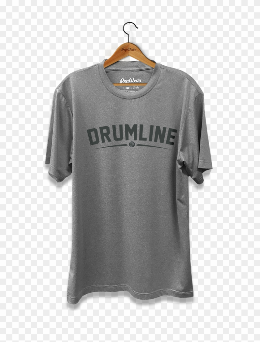Drumline Grey T-shirt - Clothes Hanger Clipart