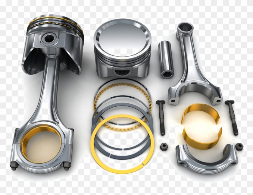 Transparent Engine Piston - Dlc Coating Automotive Industry Clipart