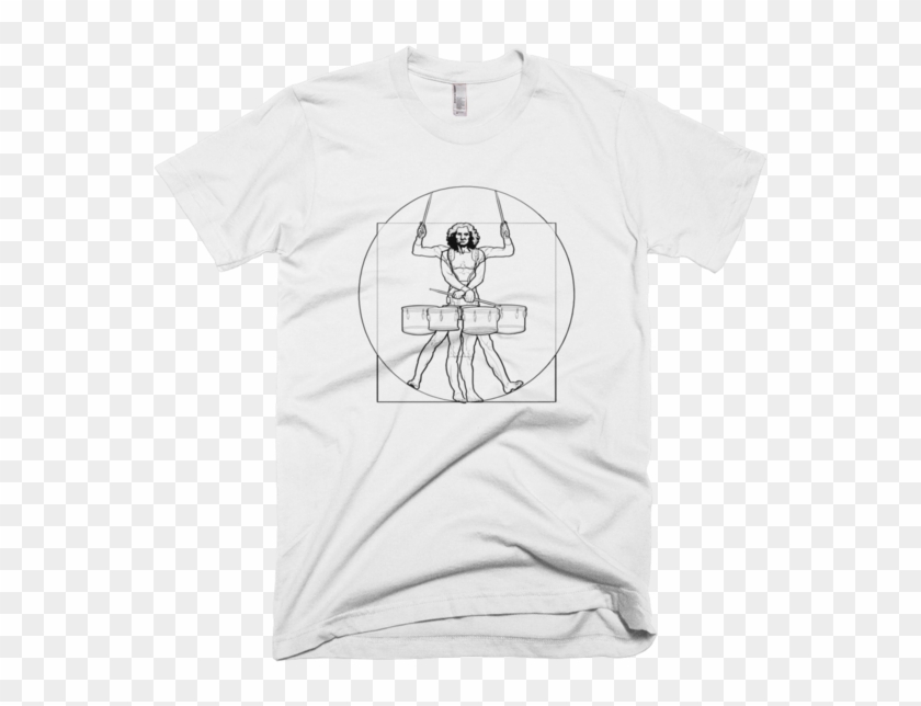 "vitruvian Tenor Drummer" Now Available On Chopsdrumming - Very Nice T Shirt Clipart