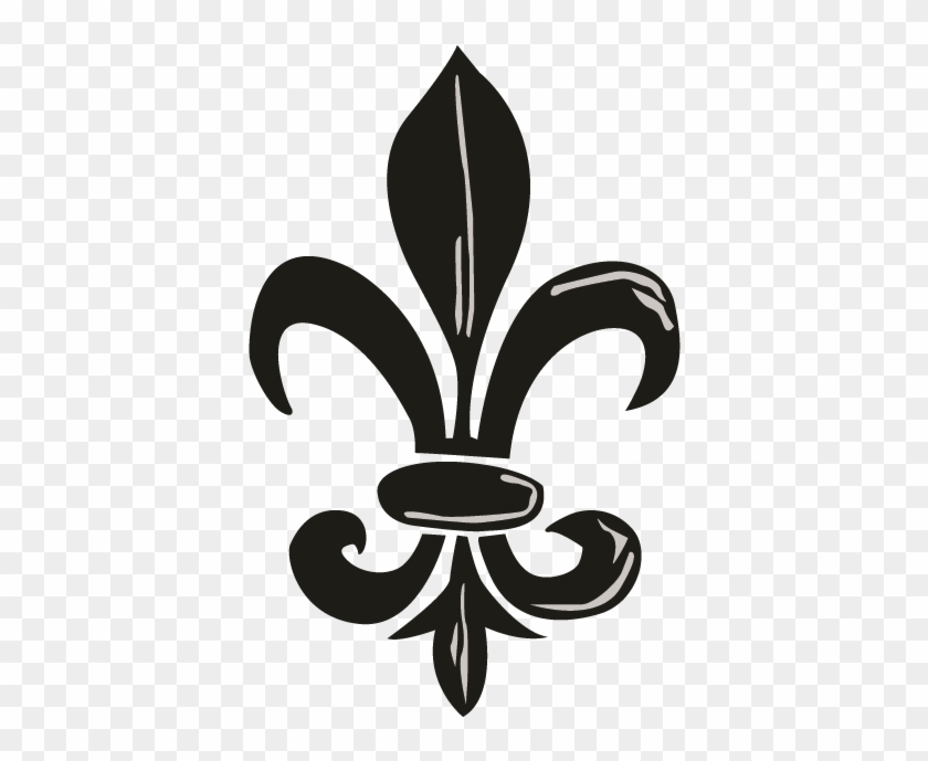 Smock Fleur De Lis 2 Motif - Fleur De Lis Clipart #5294363