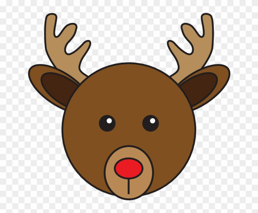 Animaru Red-nosed Reindeer - Cartoon Clipart #5294445