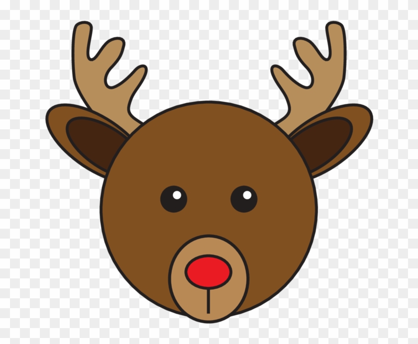 Animaru Red-nosed Reindeer - Cartoon Clipart