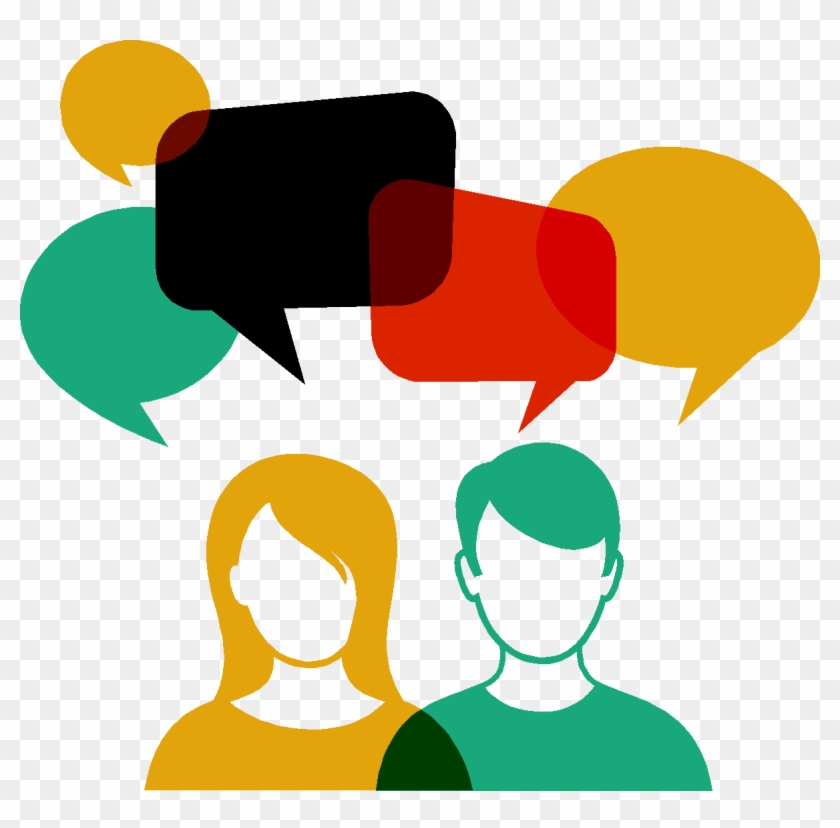 Open Debate Is Healthy & Political Correctness Stifles - Speech Bubbles People Clipart #5295506