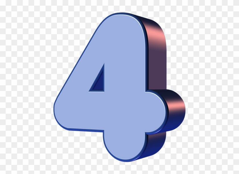 Number, Four, 4, Digit - Imagenes Numero 4 Animado Clipart