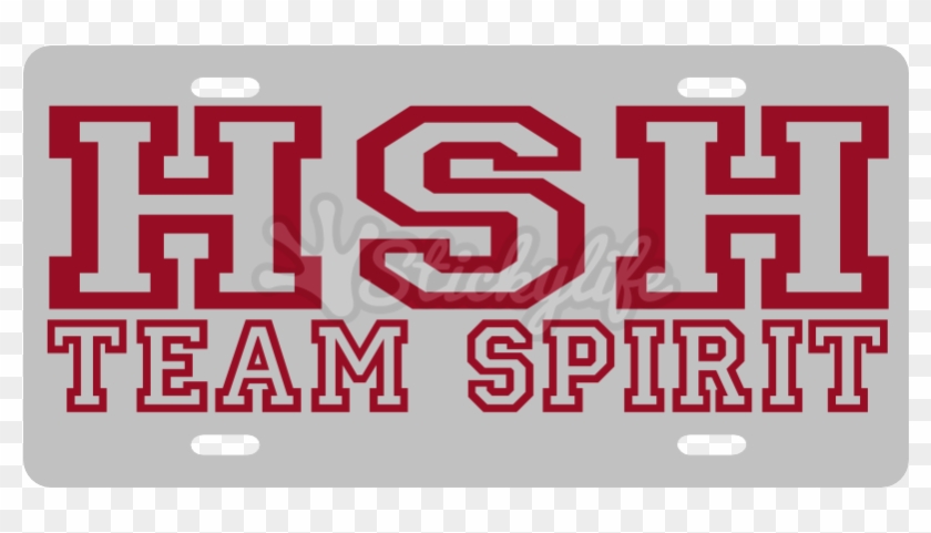 Team Spirit License Plate - Team Clipart #5296826