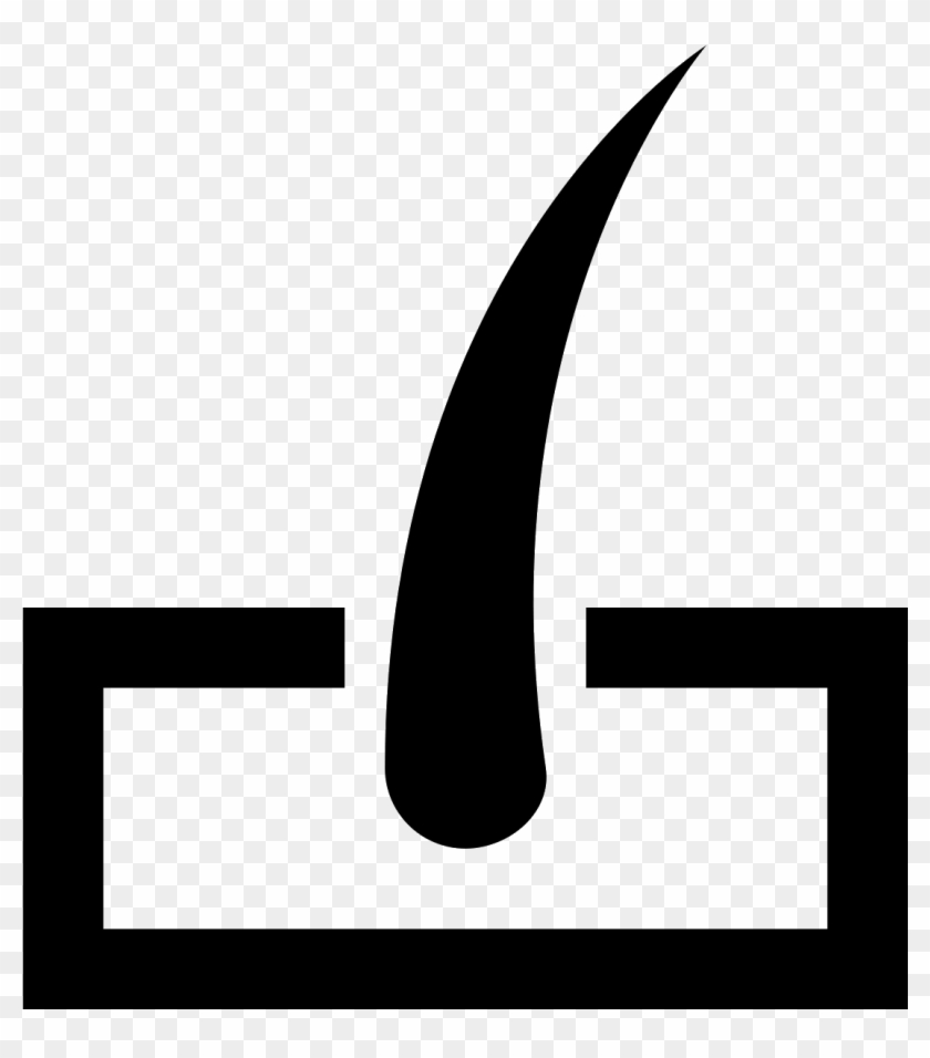 The Icon Is A Simplified Depiction Of A Hair Follicle Clipart