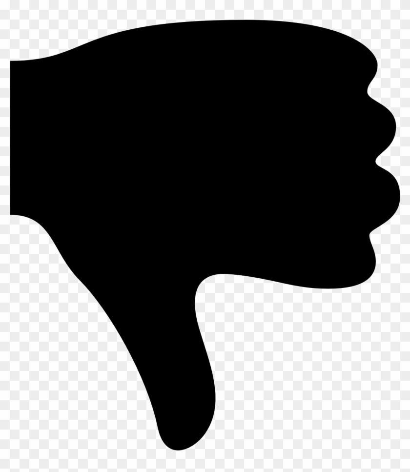 Its A Hand Making A Thumbs Down Sign - Thumbs Down Icon Transparent Clipart