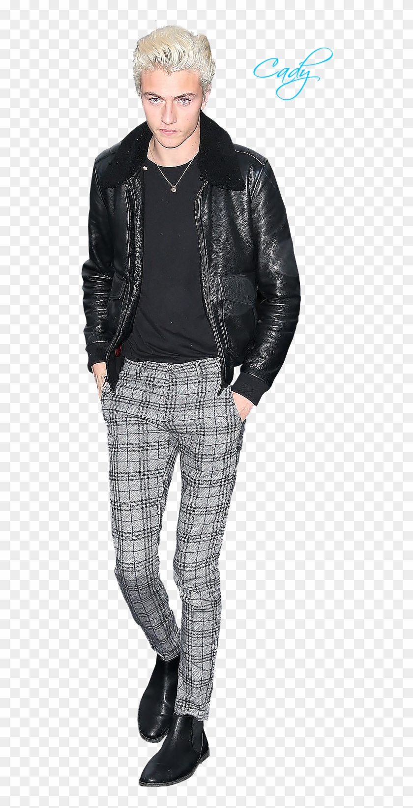 Lucky Blue Smith - Leather Jacket Clipart