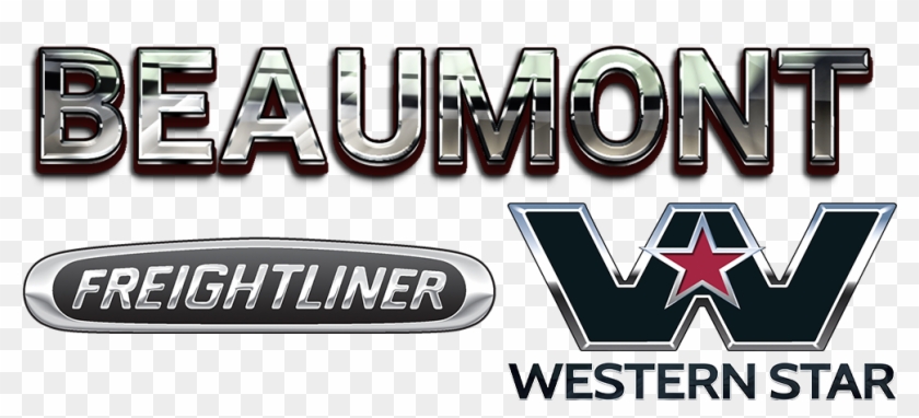 Beaumont Freightliner Western Star Main Logo - Freightliner Western Star Logo Clipart #5298824