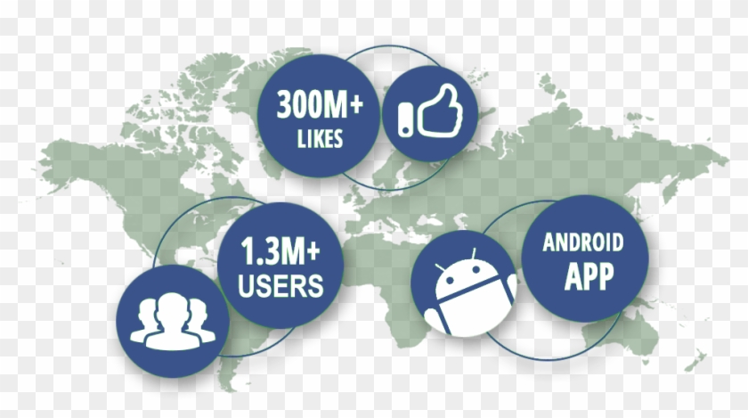 Hublaa Official Liker - World Map Clipart #5299454