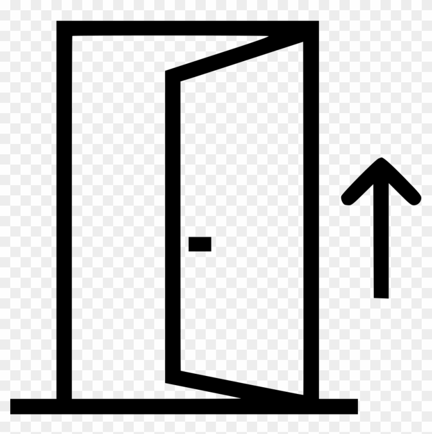 Arrow Opened Outside Svg Png Icon Free Ⓒ - Door Clipart #5299971