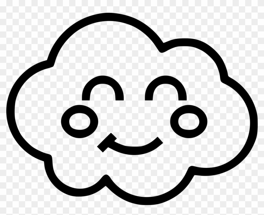 Cloud Happy Face Comments - Cloud With Smiley Face Clipart