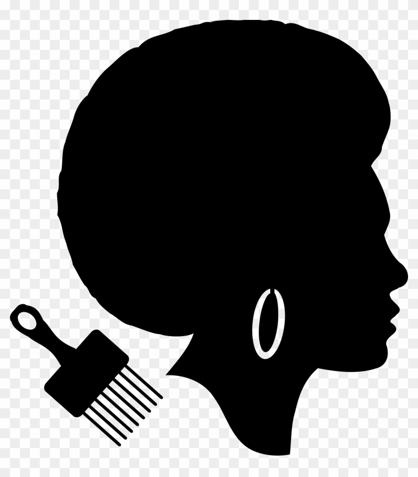 African Woman Silhouette Art At Getdrawings Com - Icon Black Power Png Clipart