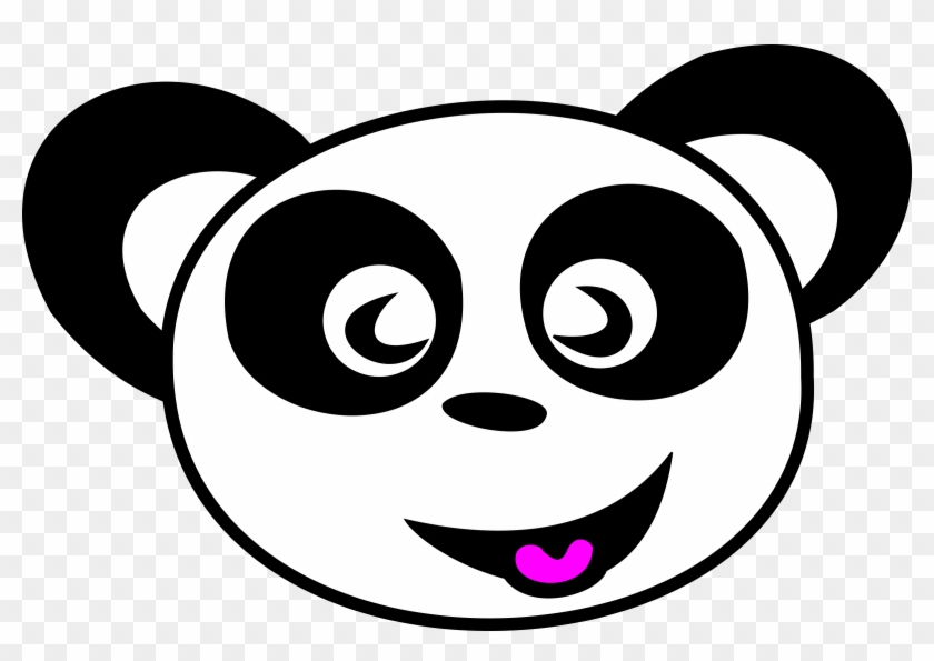 Happy Panda Face Clipart Images - Panda Face Clip Art - Png Download