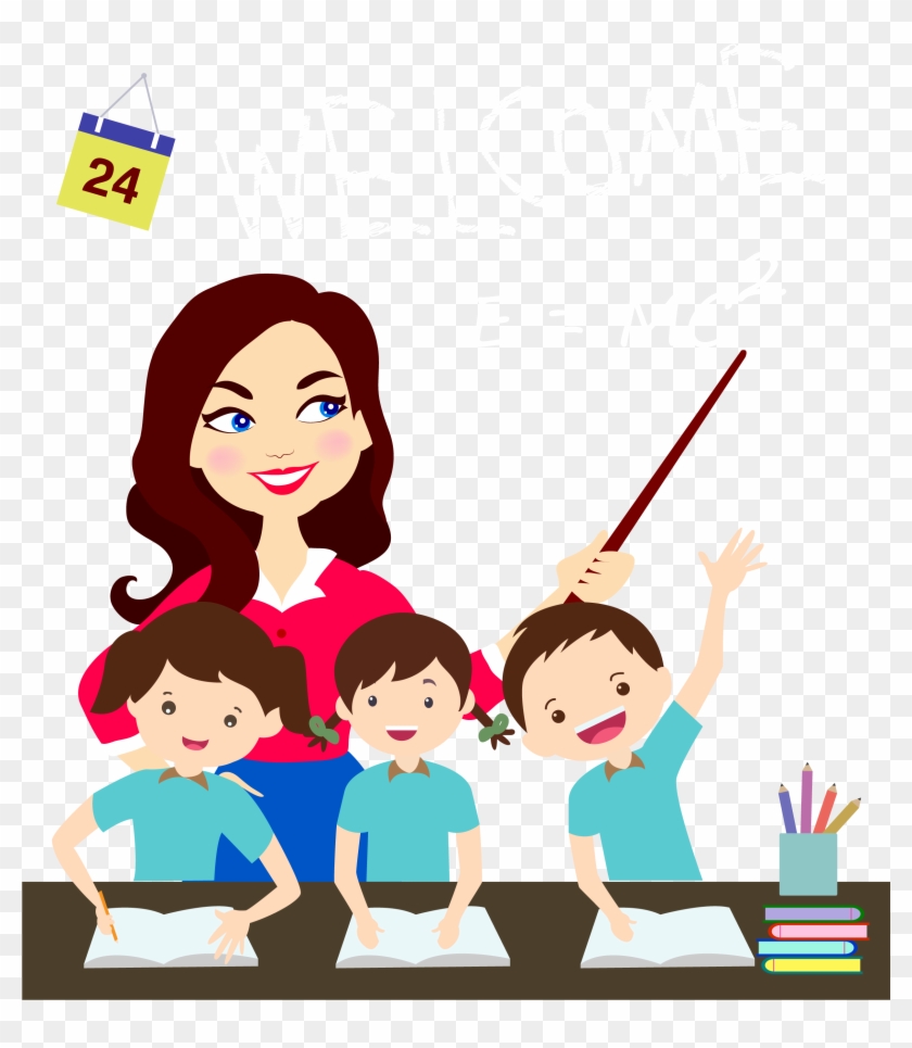 Teacher And Students Icon Clipart