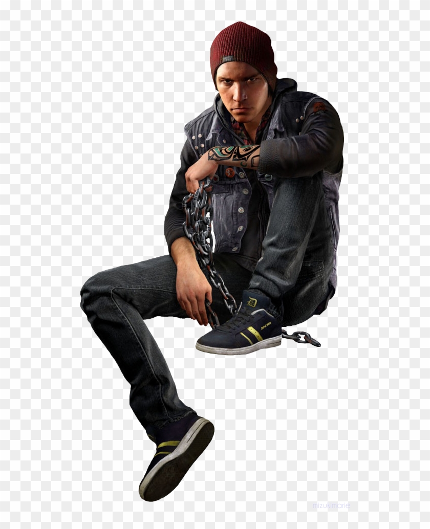 Drake Sitting Png - Infamous Second Son Delsin Clipart