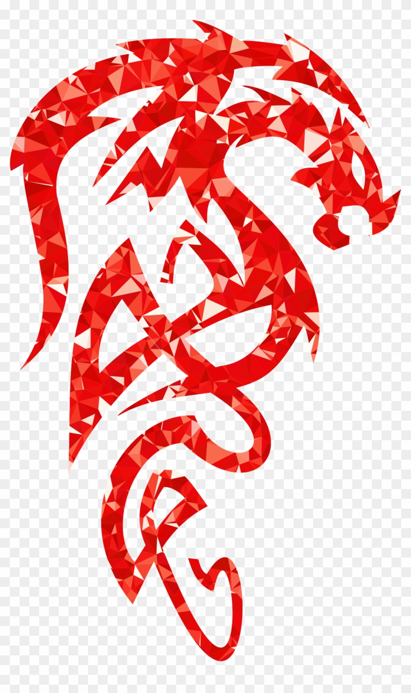 This Free Icons Png Design Of Ruby Tribal Drake Clipart