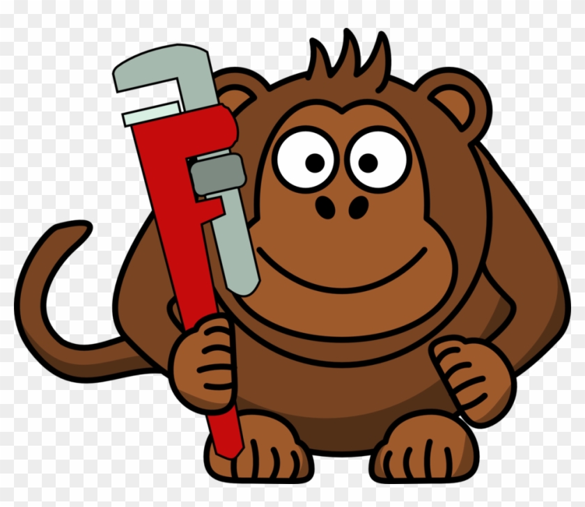 Monkey With Wrench Png Clipart