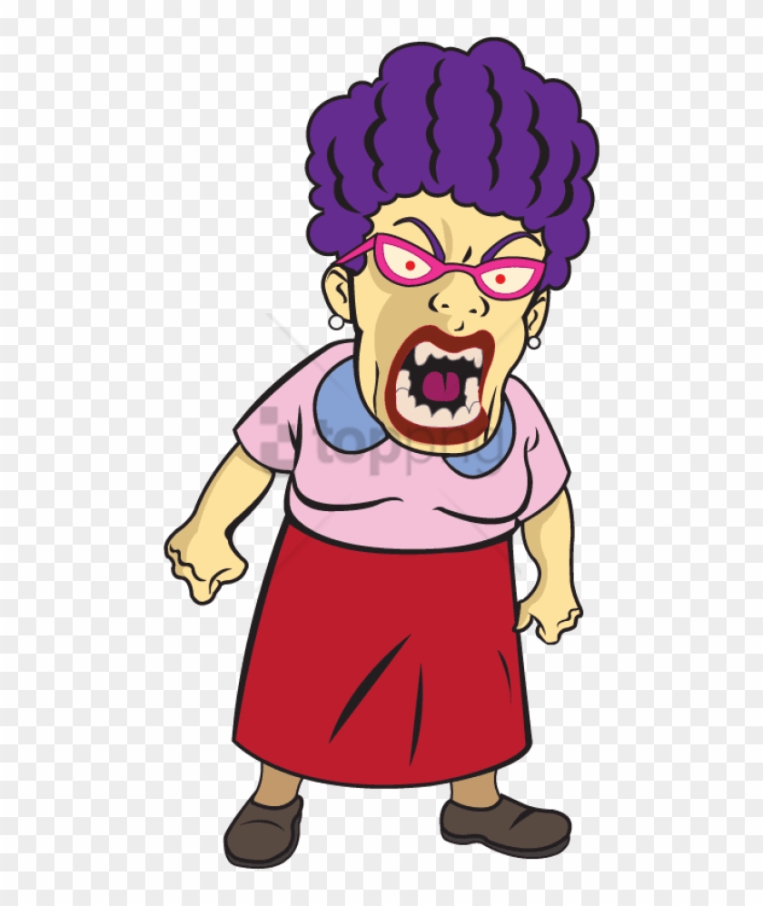 Upset Teacher Png - Angry Woman Clipart Png Transparent Png #531251