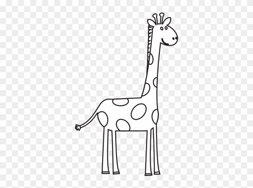 Clip Art Freeuse Download Black And White Giraffe Clipart - Giraffe Clipart Black And White - Png Download