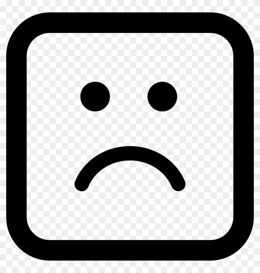 Sad Face In Rounded Square Comments - Number 6 Icon Png Clipart #531457