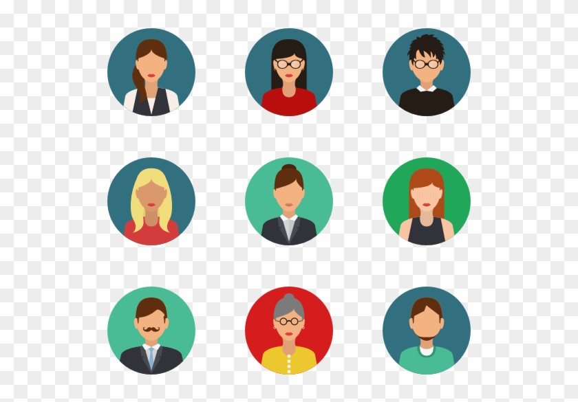 People - Business Flat Icons Png Clipart #531739