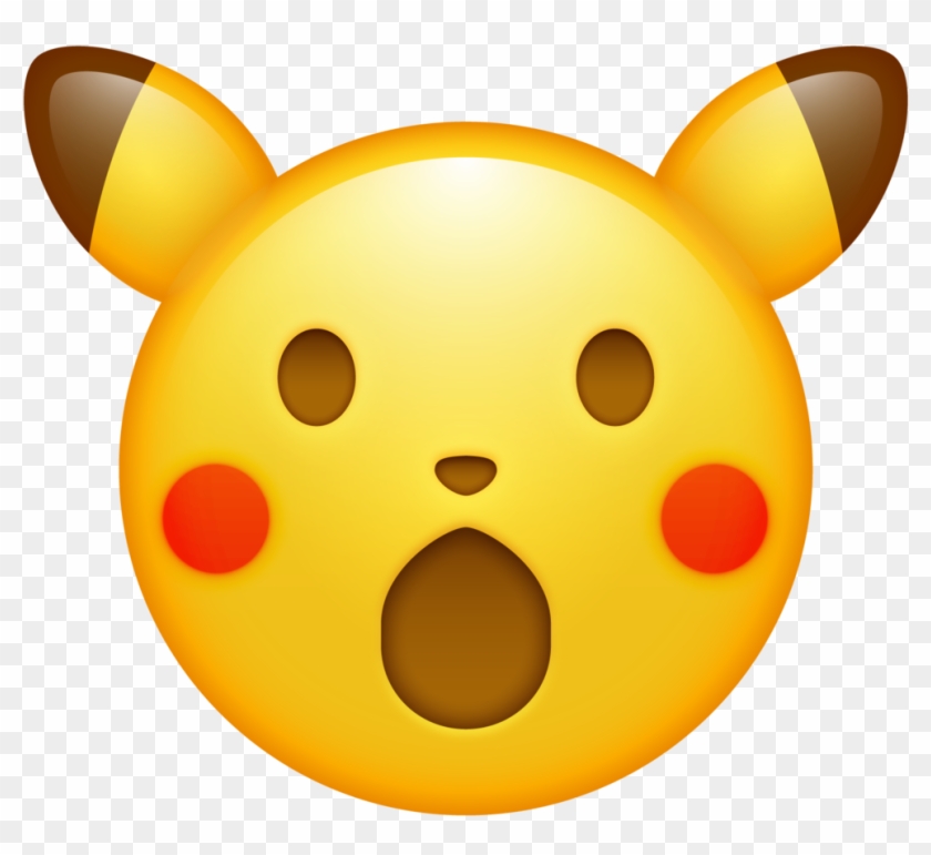 Trinket Geek Here's A High Res Surprised Pikachu Emoji - Pikachu Surprised Meme Emoji Clipart