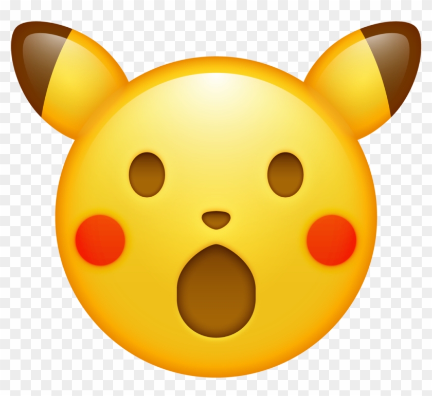 Trinket Geek Here's A High Res Surprised Pikachu Emoji - Pikachu Surprised Meme Emoji Clipart #531797