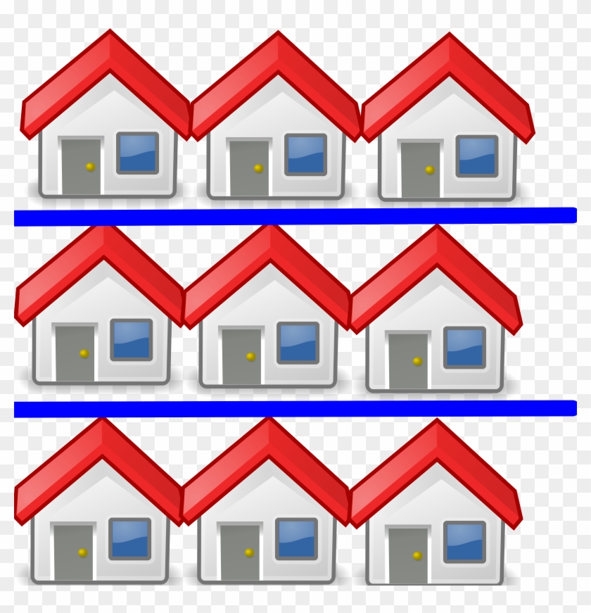 This Free Icons Png Design Of 9 Houses Clipart #531860